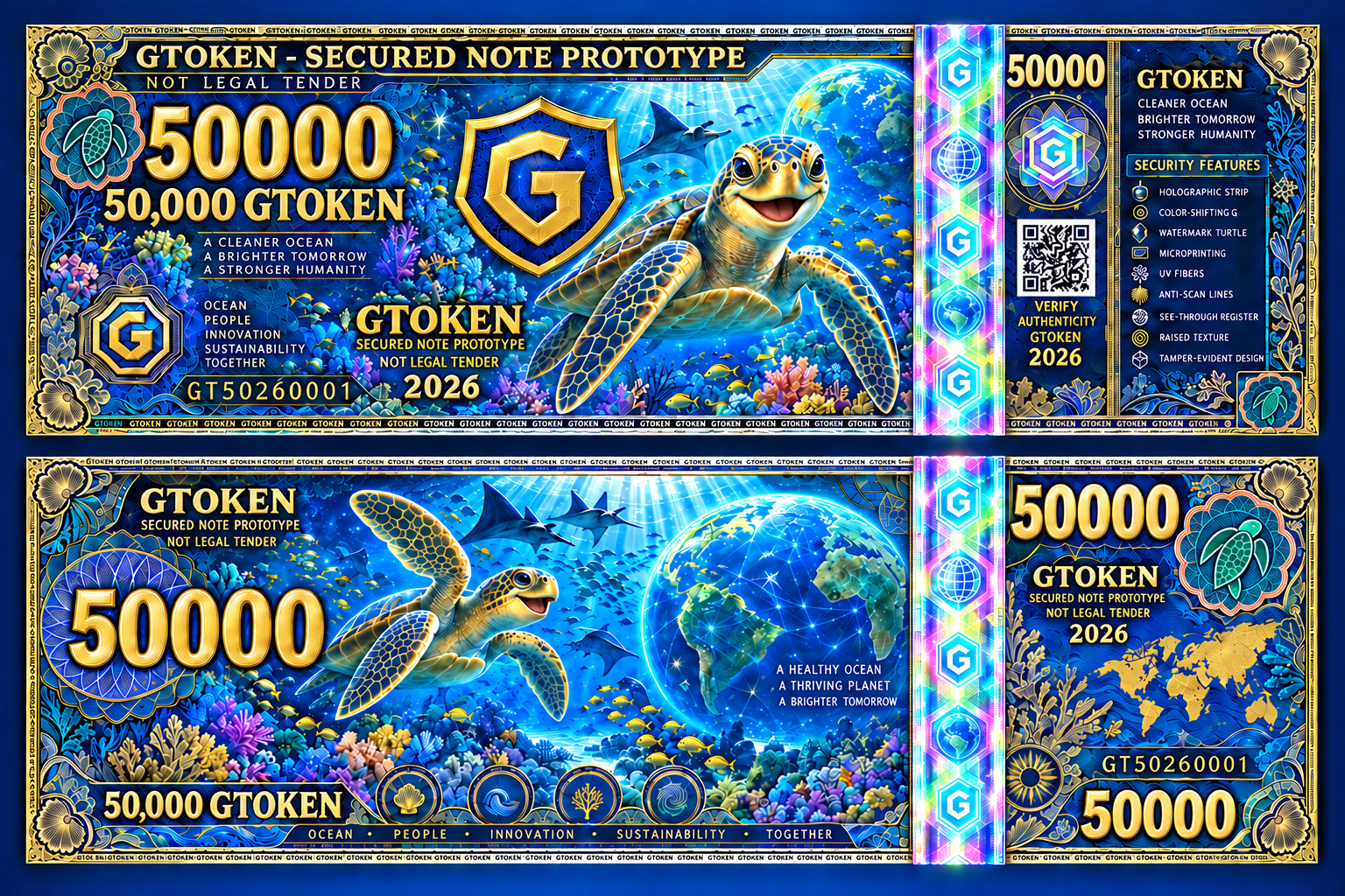 50,000 GTOKEN Series 2026 secured note prototype